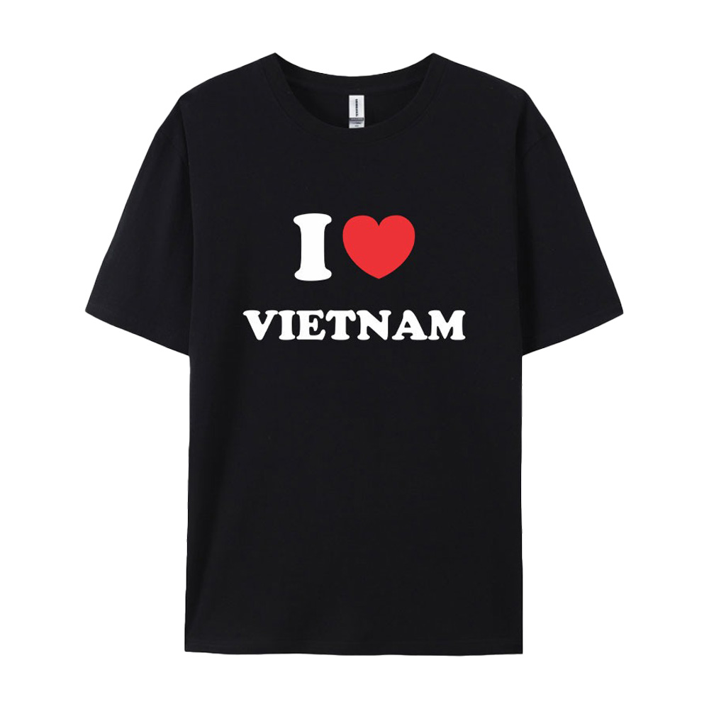 ÁO THUN CHỮ “TÔI YÊU VIỆT NAM” – MÀU ĐEN