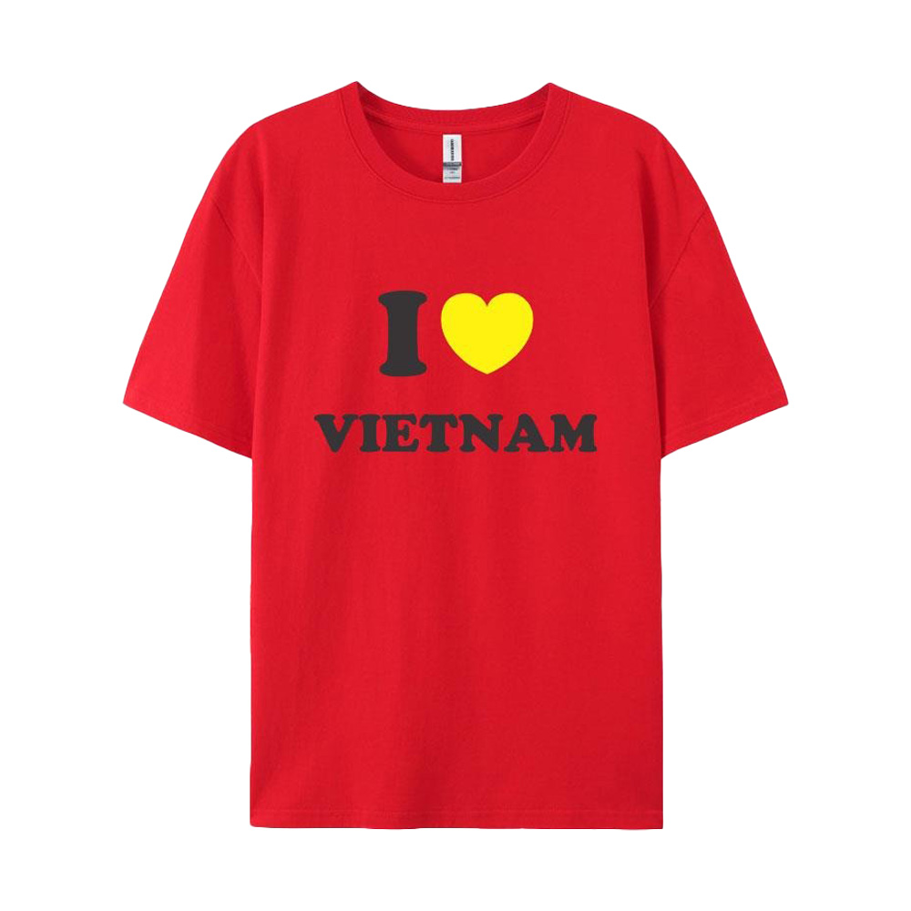 ÁO THUN YÊU NƯỚC CHỮ “TÔI YÊU VIỆT NAM” – MÀU ĐỎ