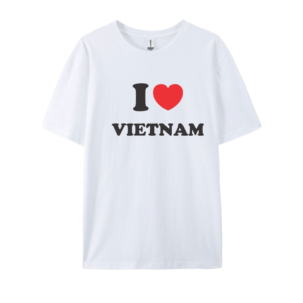 ÁO THUN CHỮ “TÔI YÊU VIỆT NAM” – MÀU TRẮNG