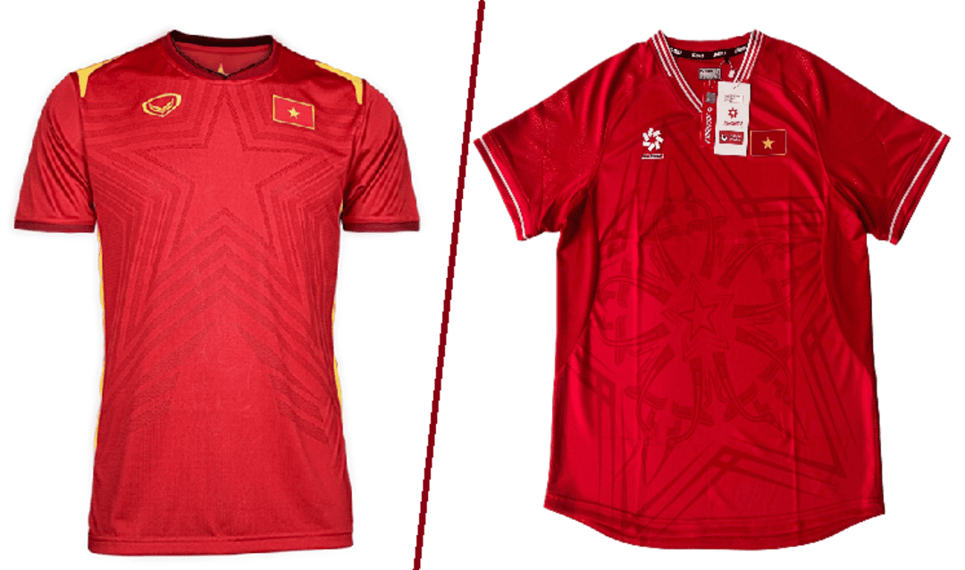 Nhận biết áo bóng đá thi đấu và áo fanwear cực đơn giản
