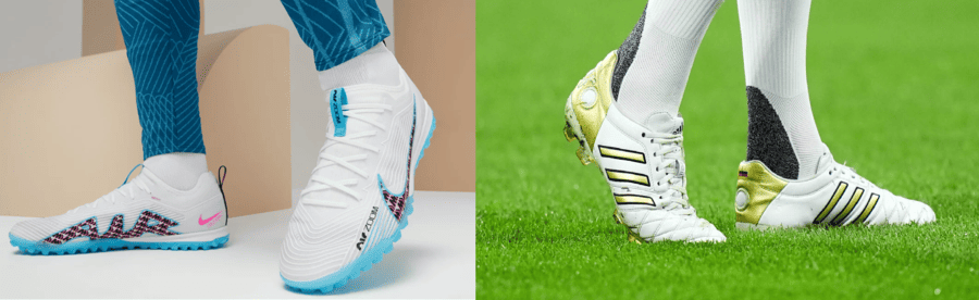 So sánh giày đá bóng Nike và Adidas 3